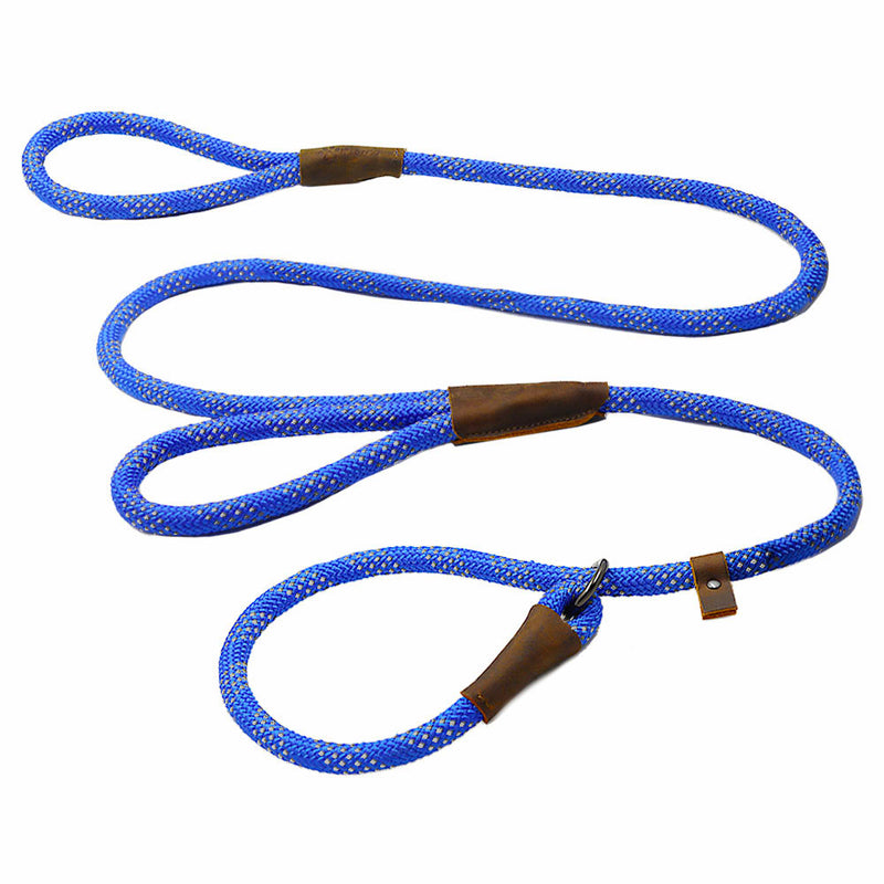 5 Foot Double Handle Reflective Nylon Rope Slip Lead