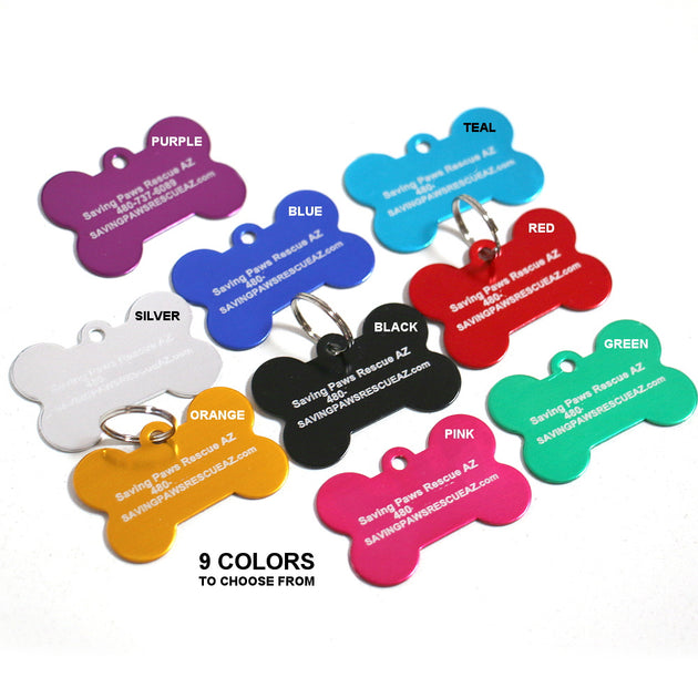 Custom Rescue Dog Tags Max and Neo