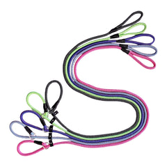 25 Pack - Mixed Color - 5 FT Nylon Rope Slip Lead