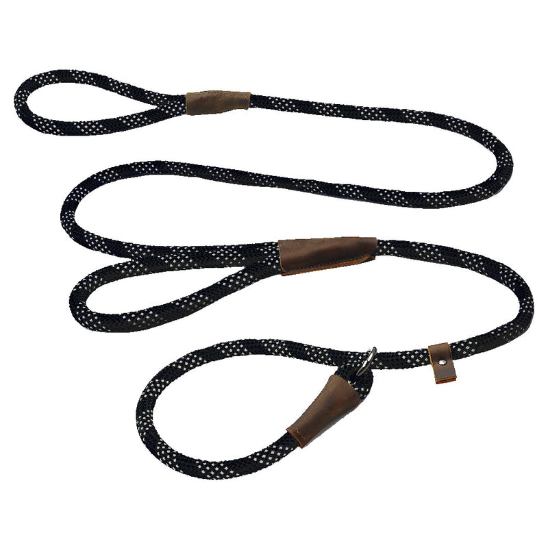 5 Foot Double Handle Reflective Nylon Rope Slip Lead