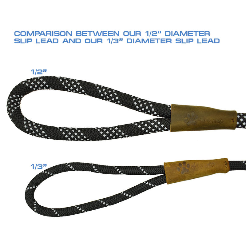 5 Foot Reflective Nylon Rope Slip Lead