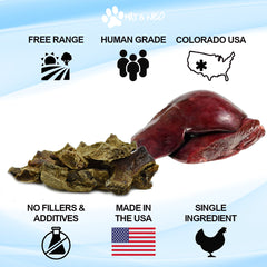 Freeze Dried Bison Liver Dog Treats