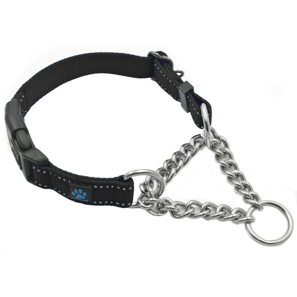 Martingale Chain Dog Collar | Max and Neo