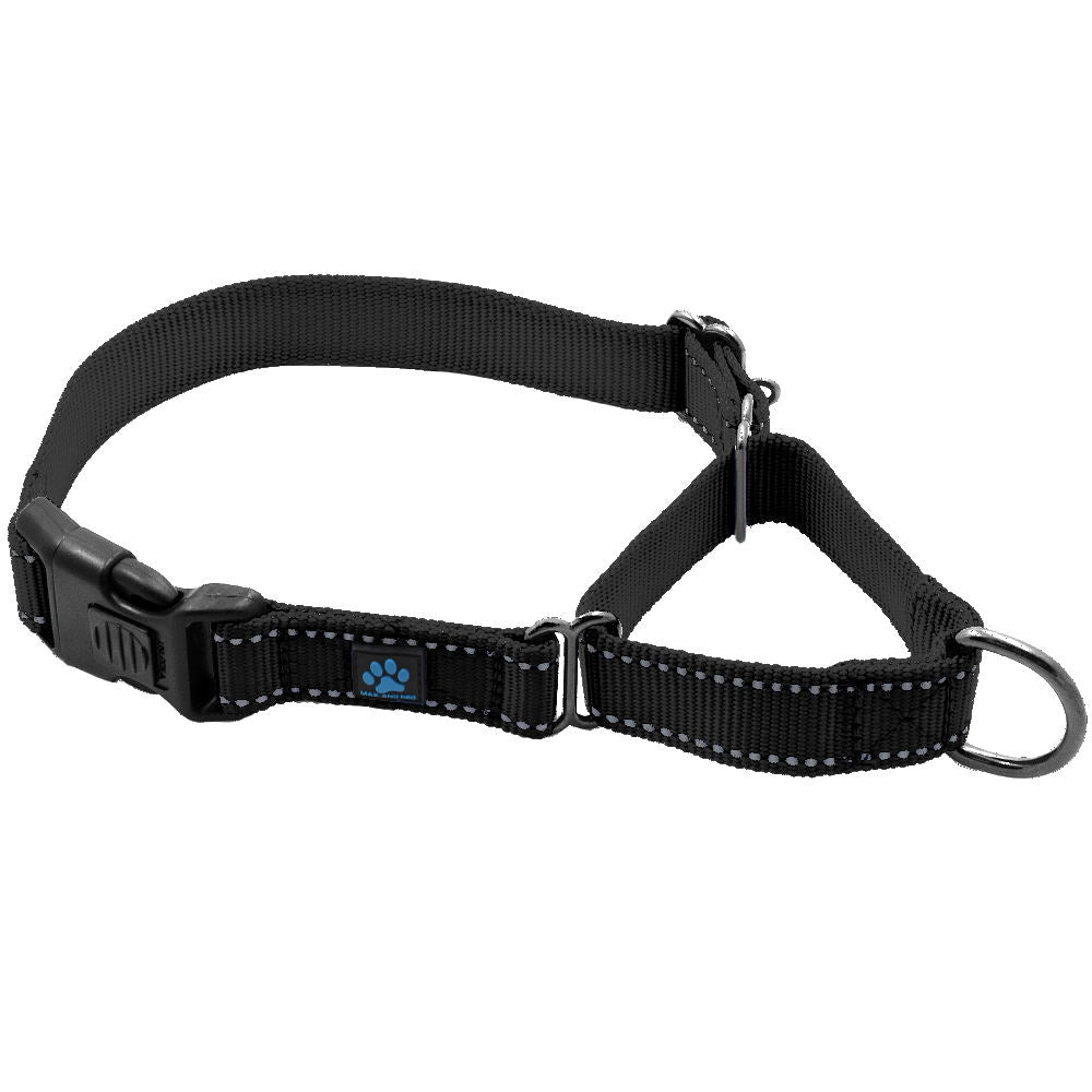 Panduan memilih enam tipe kalung anjing untuk peliharaanmu 10 black nylon martingale collar - Panduan memilih enam tipe kalung anjing untuk peliharaanmu