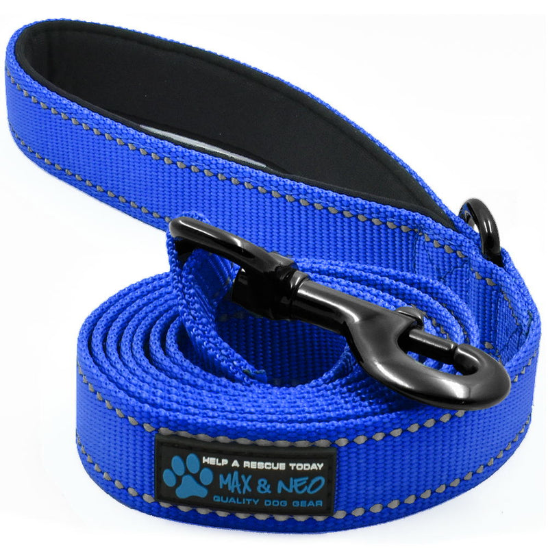 4 FT x 1" Wide Nylon Reflective Dog Leash