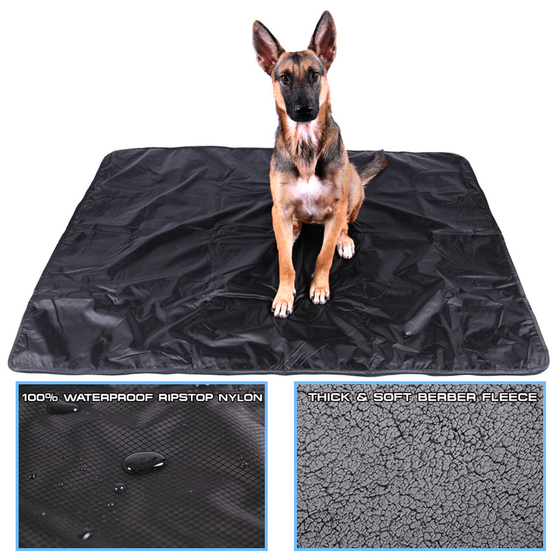 Sherpa Fleece & Nylon Waterproof Dog Blanket