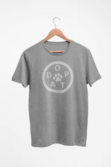 Men's/Unisex ADOPT Triblend Faded White Print T-Shirt
