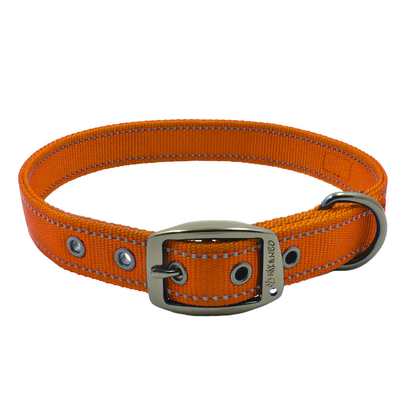 3/4 Leather D Ring Dog Collar Strap | Outdoor Dog Supply