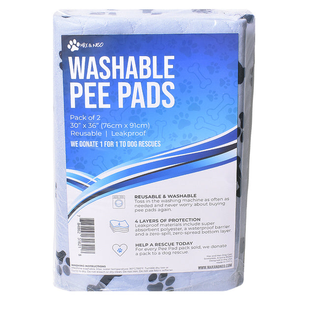 Washable Reusable Dog Pee Pads Max and Neo