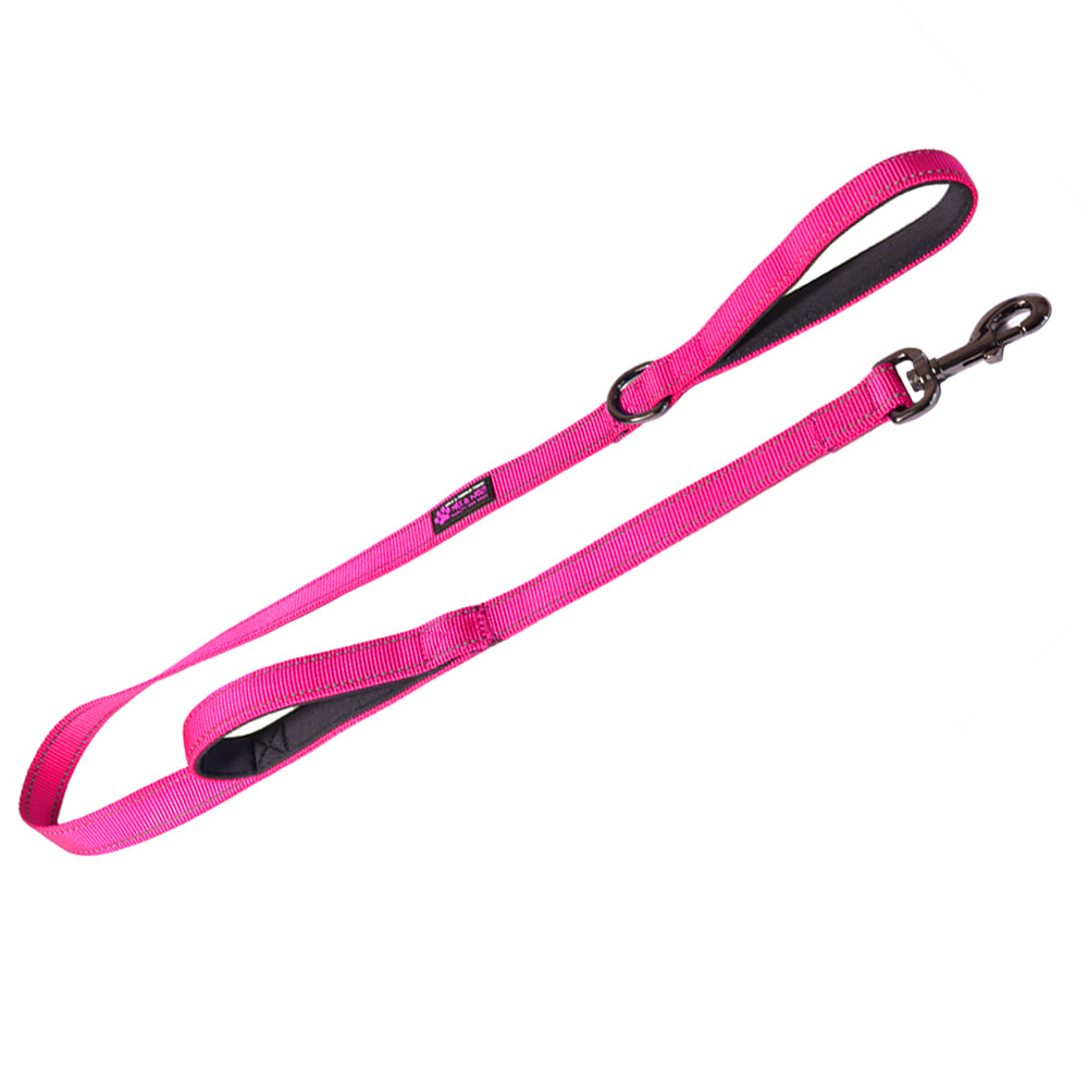 4 FT x 1 Double Handle Heavy Duty Reflective Leash