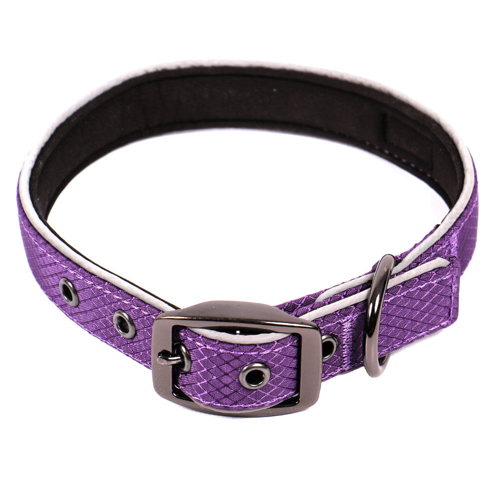 Glacier Blue Dog Collar, Rose Gold Hardware