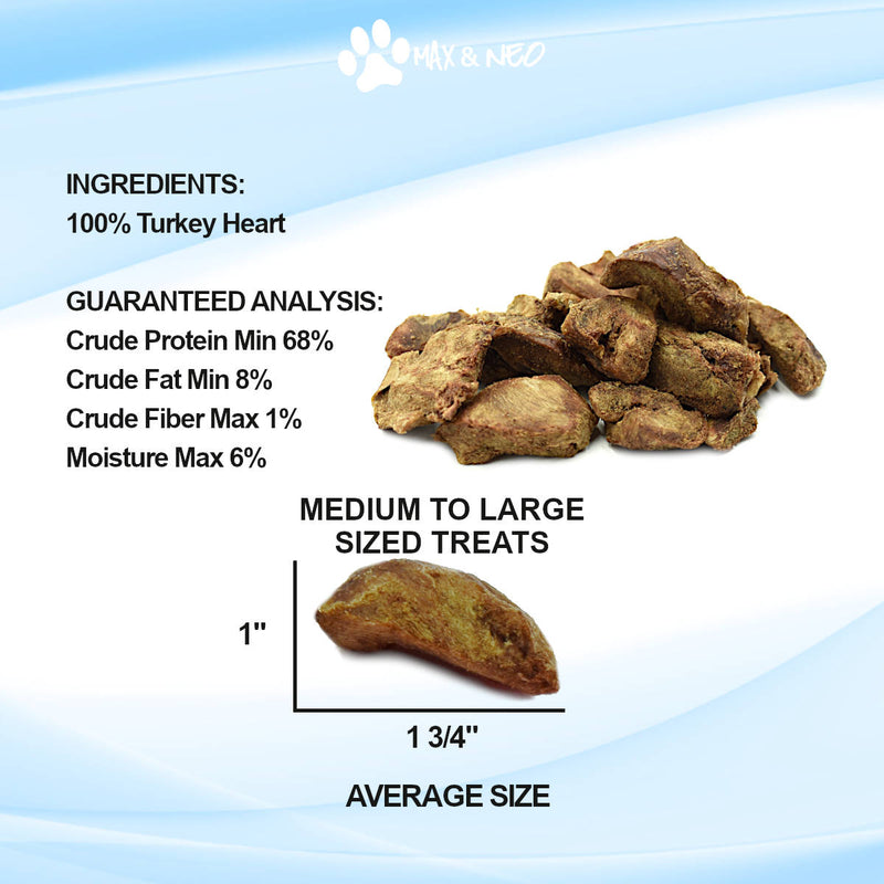 Freeze Dried Turkey Heart Dog Treats